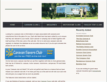 Tablet Screenshot of clubs4caravans.co.uk